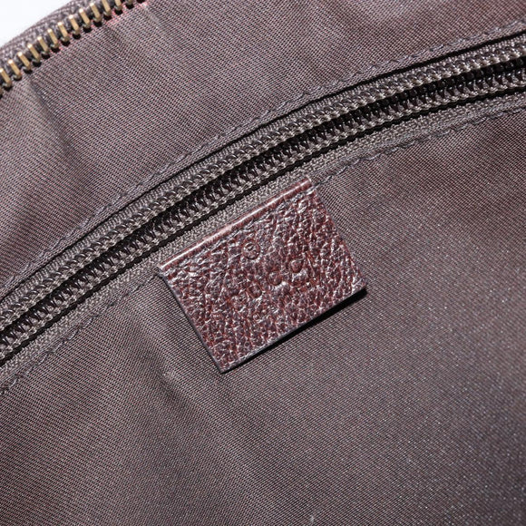 GUCCI GG Canvas Shoulder Bag Beige Silver 181092 Auth 143244