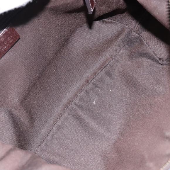 GUCCI GG Canvas Shoulder Bag Beige Silver 181092 Auth 143244