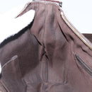 GUCCI GG Canvas Shoulder Bag Beige Silver 181092 Auth 143244-19