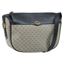 GUCCI Micro GG Supreme Shoulder Bag PVC Navy Gold 001 115 0918 Auth 143245-1