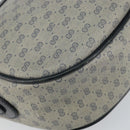 GUCCI Micro GG Supreme Shoulder Bag PVC Navy Gold 001 115 0918 Auth 143245-16