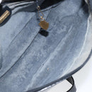 GUCCI Micro GG Supreme Shoulder Bag PVC Navy Gold 001 115 0918 Auth 143245-11