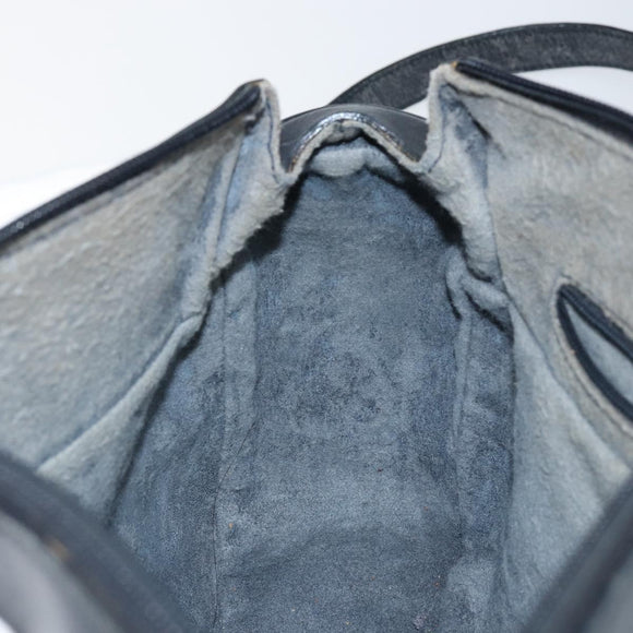 GUCCI Micro GG Supreme Shoulder Bag PVC Navy Gold 001 115 0918 Auth 143245