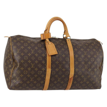 LOUIS VUITTON Monogram Keepall 55 Boston Bag M41424 LV Auth 143247