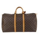 LOUIS VUITTON Monogram Keepall 55 Boston Bag M41424 LV Auth 143247-2