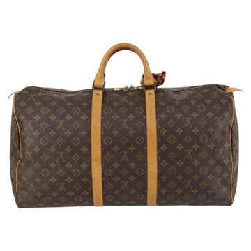 LOUIS VUITTON Monogram Keepall 55 Boston Bag M41424 LV Auth 143247 - 0