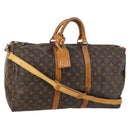 LOUIS VUITTON Monogram Keepall Bandouliere 50 Boston Bag M41416 LV Auth 143249-1