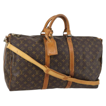 LOUIS VUITTON Monogram Keepall Bandouliere 50 Boston Bag M41416 LV Auth 143249