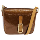 LOUIS VUITTON Monogram Vernis Christie GM Shoulder Bag Bronze M91107 Auth 143251-1