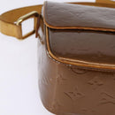 LOUIS VUITTON Monogram Vernis Christie GM Shoulder Bag Bronze M91107 Auth 143251-15