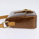LOUIS VUITTON Monogram Vernis Christie GM Shoulder Bag Bronze M91107 Auth 143251-3
