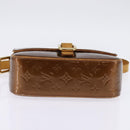LOUIS VUITTON Monogram Vernis Christie GM Shoulder Bag Bronze M91107 Auth 143251-5