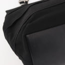 Salvatore Ferragamo Vala Hand Bag Canvas Black Silver Auth 143256-11