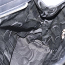 Salvatore Ferragamo Vala Hand Bag Canvas Black Silver Auth 143256-18