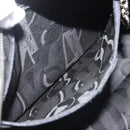 Salvatore Ferragamo Vala Hand Bag Canvas Black Silver Auth 143256-20