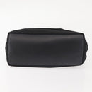 Salvatore Ferragamo Vala Hand Bag Canvas Black Silver Auth 143256-9