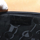 Salvatore Ferragamo Gancini Tote Bag Leather Beige Gold Auth 143257-12