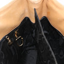 Salvatore Ferragamo Gancini Tote Bag Leather Beige Gold Auth 143257-19