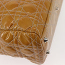 Christian Dior Canage Hand Bag Enamel Yellow Silver Auth 143263-15