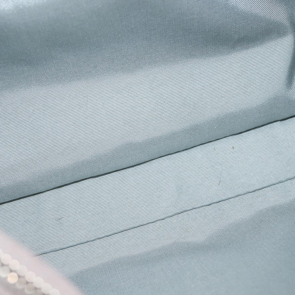 Christian Dior Canage Hand Bag Enamel Yellow Silver Auth 143263