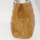 Christian Dior Canage Hand Bag Enamel Yellow Silver Auth 143263-5