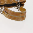 Christian Dior Canage Hand Bag Enamel Yellow Silver Auth 143263-8