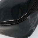 Salvatore Ferragamo Vala Shoulder Bag Enamel Black Gold Auth 143264-17