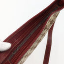 GUCCI GG Canvas Shoulder Bag Beige Silver 113013 Auth 143267-6