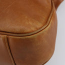 GUCCI Bamboo Hand Bag Leather 2way Beige Silver 001 1577 Auth 143268-14