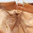 GUCCI Bamboo Hand Bag Leather 2way Beige Silver 001 1577 Auth 143268-18