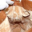 GUCCI Bamboo Hand Bag Leather 2way Beige Silver 001 1577 Auth 143268-19