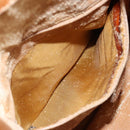 GUCCI Bamboo Hand Bag Leather 2way Beige Silver 001 1577 Auth 143268-20