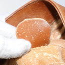 GUCCI Bamboo Hand Bag Leather 2way Beige Silver 001 1577 Auth 143268-21