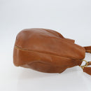 GUCCI Bamboo Hand Bag Leather 2way Beige Silver 001 1577 Auth 143268-4