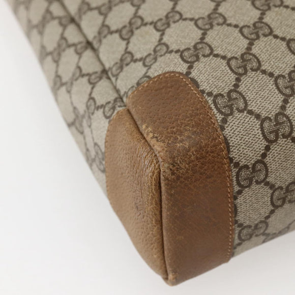 GUCCI GG Supreme Tote Bag PVC Beige Gold 002 37 0035 Auth 143269