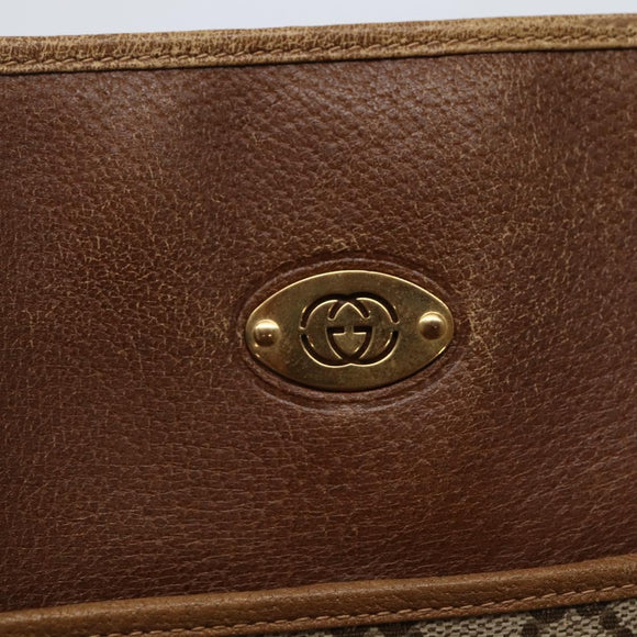 GUCCI GG Supreme Tote Bag PVC Beige Gold 002 37 0035 Auth 143269