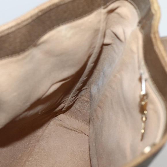 GUCCI GG Supreme Tote Bag PVC Beige Gold 002 37 0035 Auth 143269