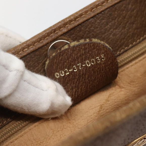 GUCCI GG Supreme Tote Bag PVC Beige Gold 002 37 0035 Auth 143269