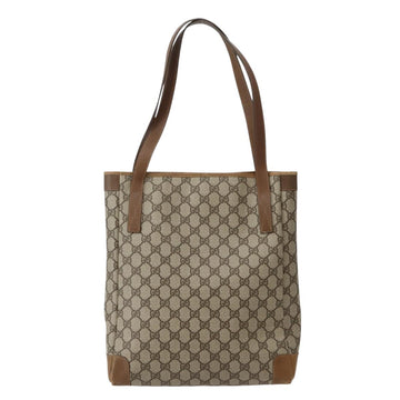 GUCCI GG Supreme Tote Bag PVC Beige Gold 002 37 0035 Auth 143269 - 0