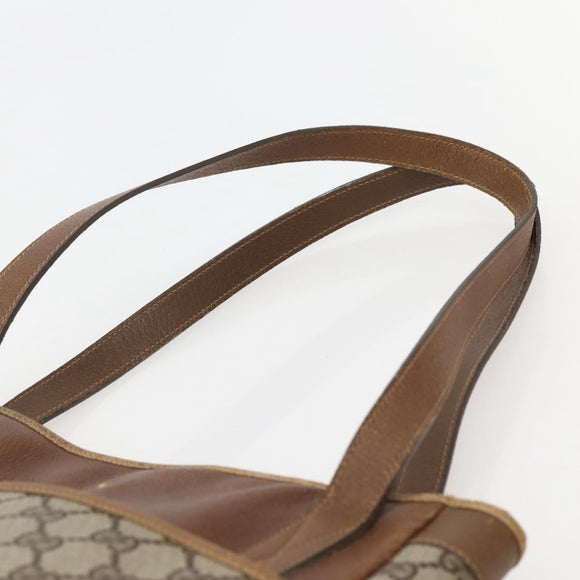 GUCCI GG Supreme Tote Bag PVC Beige Gold 002 37 0035 Auth 143269