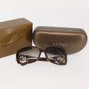 GUCCI Sunglasses Plastic Brown Auth 143270-11