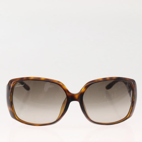 GUCCI Sunglasses Plastic Brown Auth 143270