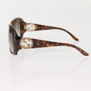 GUCCI Sunglasses Plastic Brown Auth 143270-6