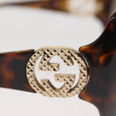 GUCCI Sunglasses Plastic Brown Auth 143270-8