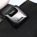 PRADA Hand Bag Nylon Black Silver Auth 143271-10