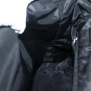 PRADA Hand Bag Nylon Black Silver Auth 143271-20