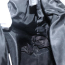 PRADA Hand Bag Nylon Black Silver Auth 143271-21