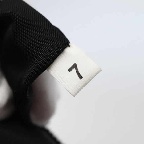 PRADA Hand Bag Nylon Black Silver Auth 143271