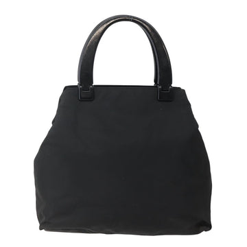 PRADA Hand Bag Nylon Black Silver Auth 143271 - 0