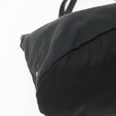 PRADA Tote Bag Nylon Black Silver Auth 143273-14
